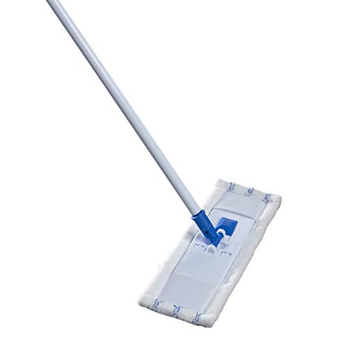 Mr. Clean Machine-Washable Microfiber Wet/Dry Mop, White/Blue
