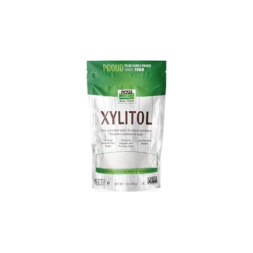 NOW Foods, Xylitol, Pure with No Added Ingredients, Keto-Friendly, Low Glycemic Impact, Low Calorie, 1-Pound (Packaging May Vary)