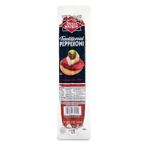 Dietz & Watson Pepperoni Twin Pack, 12 oz