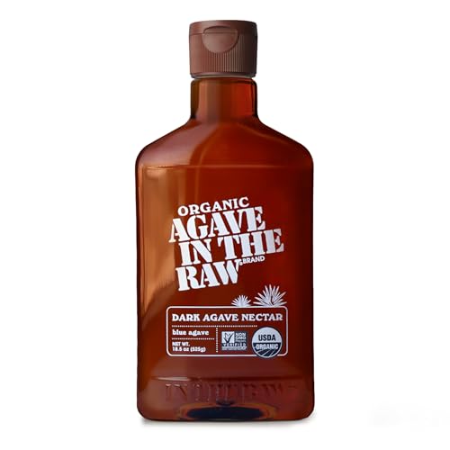 Organic Agave In The Raw Agave Nectar, 18.5 oz., Made With Organic Blue Agave From Mexico, USDA Organic, Non-GMO Project Verified, Kosher Vegan and Low Glycemic Index