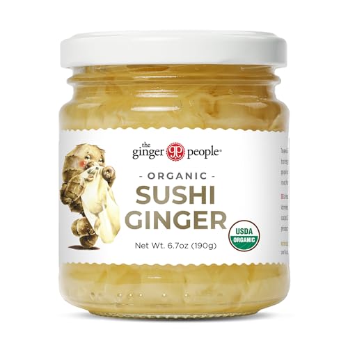 The Ginger People Organic Pickled Sushi Ginger, No Artificial Ingredients, 6.7 oz (Pack of 1)