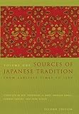 Sources Of Japanese Tradition From Earliest Times To 1600 Introduction To Asian Civilizations Book 1 English Edition