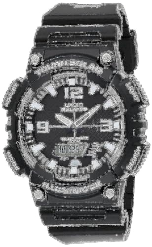Casio AQS810W-1AVCF Men's AQ-S810W-1AV Solar Sport Combination Watch, black