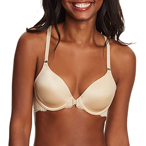 Maidenform Womens One Fab Fit T-shirt Bra, Lightly-lined Underwire Racerback For Bras, Latte Lift, 36B US