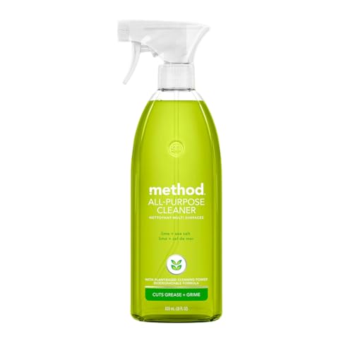 Method All-Purpose Cleaner Spray, Lime + Sea Salt, Plant-Based and Biodegradable Formula Perfect for Most Counters, Tiles, Stone, and More, 28 oz Spray Bottles, (Pack of 1)