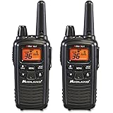 Midland - LXT600VP3, 36 Channel FRS Two-Way Radio - Up to 30 Mile Range Walkie Talkie, 121 Privacy Codes, NOAA Weather Scan + Alert (Pair Pack) (Black)
