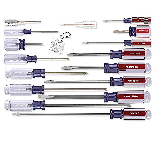Craftsman 9-31794 Slotted Phillips Screwdriver Set, 17 PieceKlein Tools 85076 Screwdriver Set, Made in USA, Slotted and