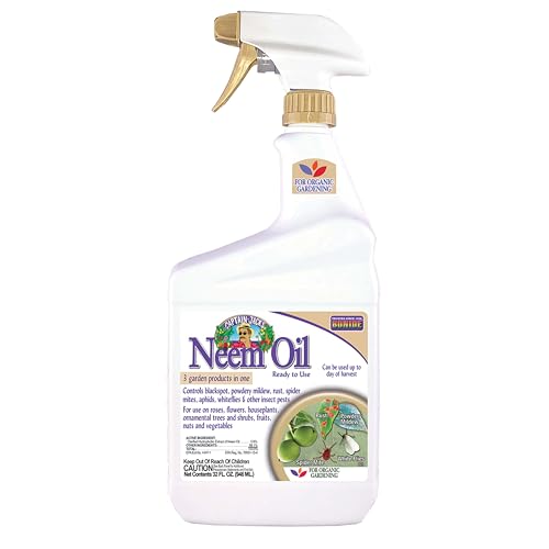 Bonide Captain Jack's Neem Oil, 32 oz Ready-to-Use Spray, Multi-Purpose Fungicide, Insecticide and Miticide for Organic Gardening