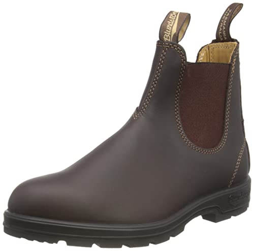 Blundstone 585 Unisex Classic Series Chelsea Boot for Men and Women with Shock Absorption and Premium Water Resistant Leather, Rustic Brown, 10 US Men / 12 US Women / 9 AU