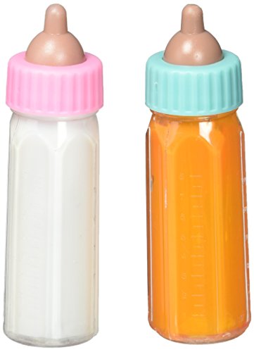Ja-Ru Magic Baby Doll Bottles Milk Bottle and Juice Bottle, Great Baby Doll Accessories. Set with 2 Bottles. 701-1