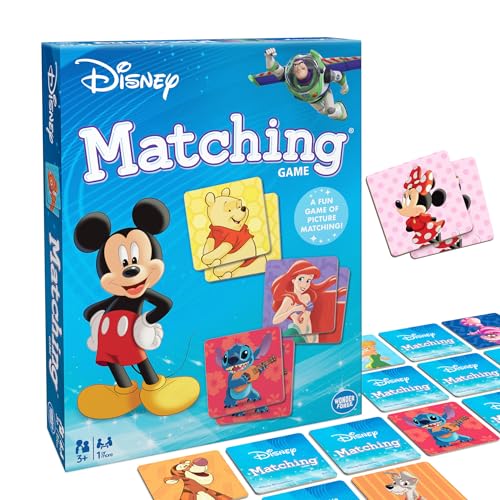 Wonder Forge Disney Matching Game – Fun Memory Game for Boys & Girls Ages 3 and Older - Featuring Classic Disney Characters – Preschool Learning Toy