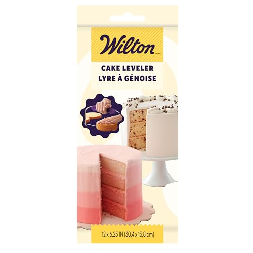 Wilton Adjustable Cake Leveler for Leveling and Torting, Small Cake Leveler for Even Layers & Stacking Cakes, 12 x 6.25-Inch