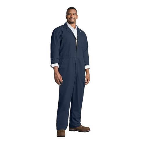 Red Kap mens Twill Action Back Work Utility Coveralls, Navy, 46 US