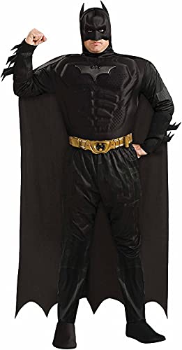 Rubies DC Batman The Dark Knight Rises: Batman Costume for Adults, Men's Plus