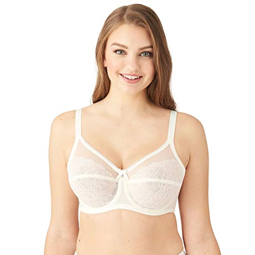 Wacoal womens Retro Chic Full Figure Underwire bras, Ivory, 34DDD US