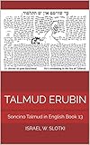 Talmud Erubin Soncino Babylonian Talmud Book 13 English Edition
