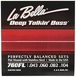 La Bella 760FL Deep Talkin' Stainless Flatwound (.043–.104, light) .43–.104 strings
