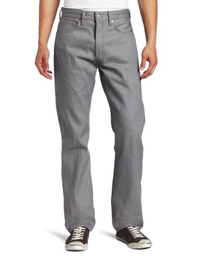 Levi's Men's 501 Original Shrink-to-Fit Jeans (Legacy), Silver Rigid-STF, 38W x 32L