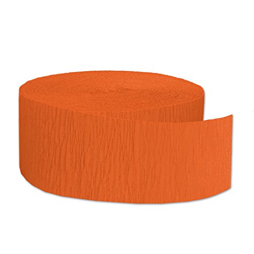 FR Festive Crepe Streamer (orange) Party Accessory  (1 count) (1/Pkg)