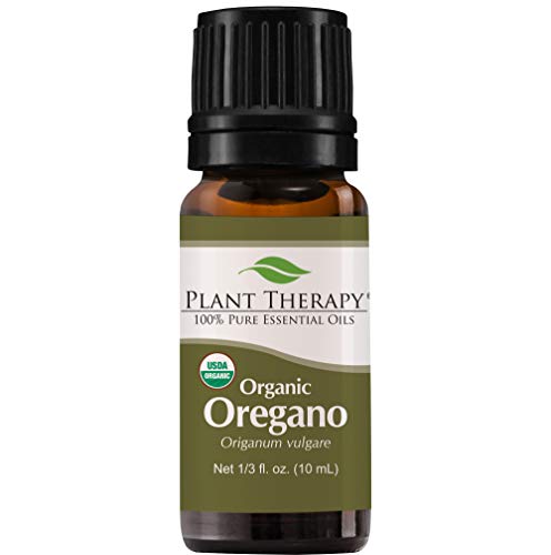 Plant Therapy Organic Oregano Essential Oil 100% Pure, USDA Certified Organic, Undiluted, Natural Aromatherapy, Therapeutic Grade 10 mL (1/3 oz)