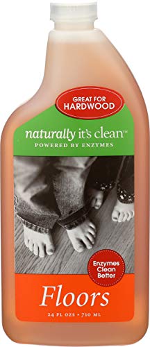 naturally it's clean Floor Cleaner Concentrate | Makes 24 Gallons | Safe for All Floor Types | Hardwood & Tile Floor Cleaner | pH Neutral & Biodegradable | Kids & Pets Safe | No Rinse, Destroys Odors
