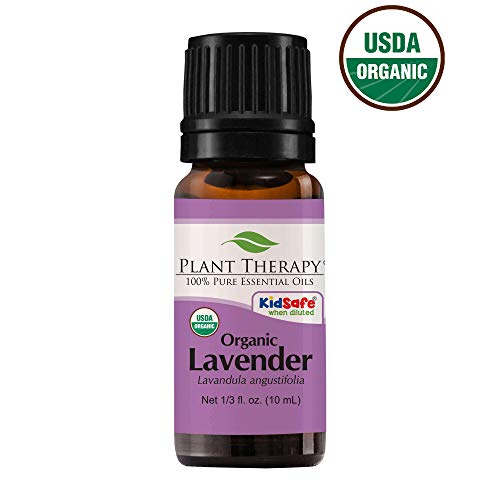 Plant Therapy Organic Lavender Essential Oil 100% Pure, USDA Certified Organic, Undiluted, Natural Aromatherapy, Therapeutic Grade 10 mL (1/3 oz)
