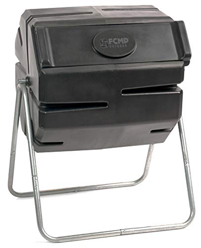 FCMP Outdoor IM4000 Dual Chamber Tumbling Composter 37 Gallon