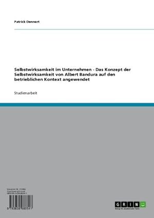 Die Psychologie des Selbstbildes und der Selbstwirksamkeit Albert Bandura
