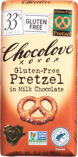 Chocolove Pretzel in Milk Chocolate, - Gluten-Free , 2.9 oz