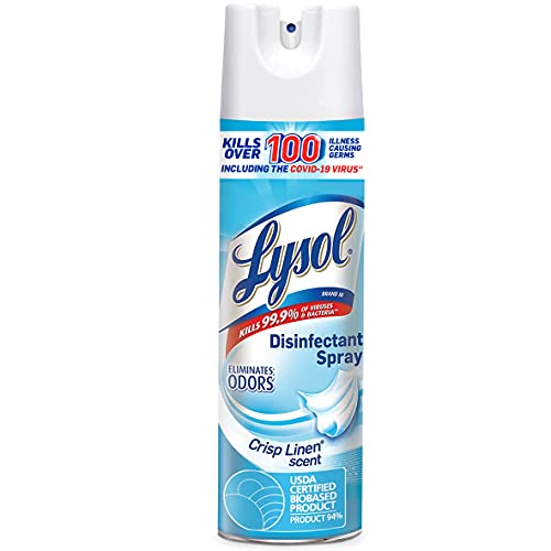 Lysol Disinfectant Spray, Household Essential Cleaning Supplies, Multi-Purpose Room Spray, Antibacterial Sanitizer Spray