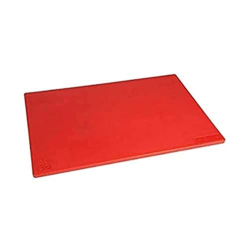 Hygiplas LDPE Chopping Board, Red Colour Coded - Raw Meat Prep, Standard Size: 12(H) x 450(W) x 300(L)mm, Low Density Polyethylene, Non-Porous Prevents Flavour / Odour Absorption, J255