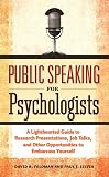 Public Speaking For Psychologists English Edition