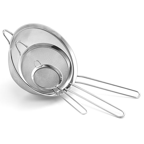 Cuisinart Fine Mesh Stainless Steel Strainers, Set of 3