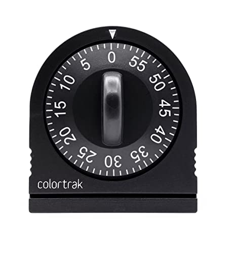 60 Minute Wind Up Timer, Visual Mechanical Timer, from 0 to 60 Minutes, for Kitchen, Hair Color Processing, Tanning, Kids' Home and Classroom Activities or Timeouts, Black