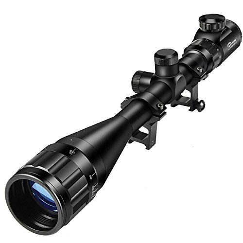 CVLIFE Hunting Rifle Scope 6-24x50 AOE Red and Green Illuminated Gun Scope with Free Mount
