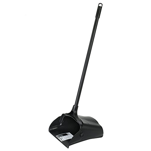 Rubbermaid Commercial Products Executive Series Lobby Pro Upright Dust Pan, Long-Handle, Black, for Professional/Janitor