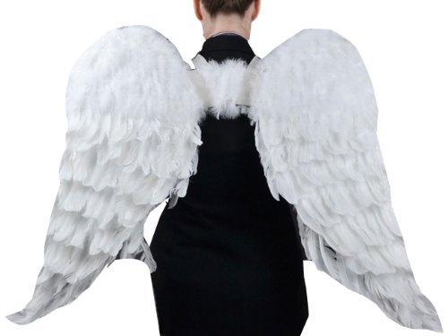 Touch of Nature 11008 Adult Angel Wing in White with Elastic Straps, 43 x 27 x 1 inches, 13.9 ounces