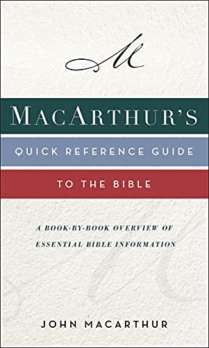 MacArthur's Quick Reference Guide to the Bible book cover