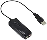 iBUFFALO USBオーディオ変換ケーブル(USB A to 3.5mmステレオミニプラグ) Mac PS3でステレオミニプラグ接続のヘッドセットが使える ブラック BSHSAU01BK