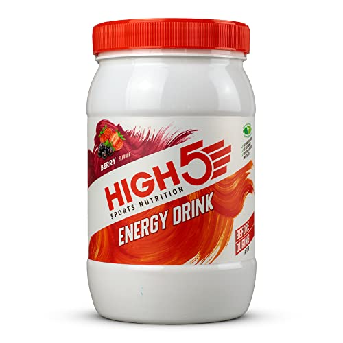 HIGH5 Energy Drink - Electrolytes Sport Energy Drink Powder - Isotonic Drink with 2:1 Fructose - Hydration for Running, Cycling & Endurance Fuel - Natural Flavours, Vegan (Berry, 1kg - 21 Servings)