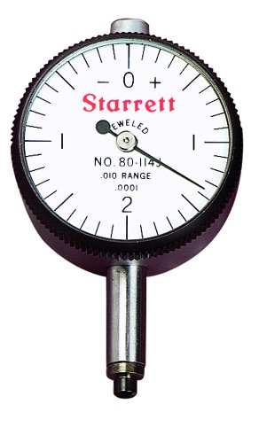 Starrett 80-144J miniature dial indicator (0.1 in travel) - product preview