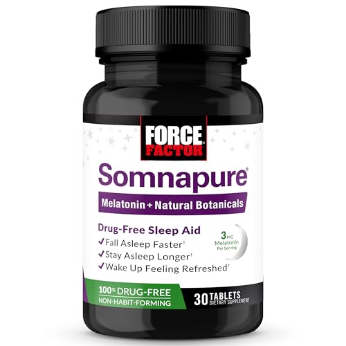 Force Factor Somnapure Drug-Free Sleep Aid for Adults Tablets chock-full of