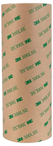 3M 9495LE Polyester Tape with 300LSE, Double Coated, Bonding & Laminating, Clear, 6 in x 5 yds, 1 Roll