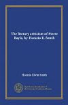 The literary criticism of Pierre Bayle