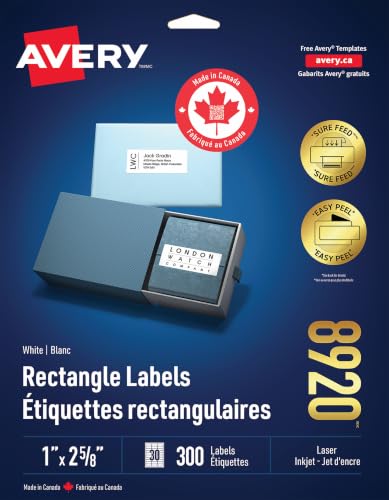 Avery Address Labels 8920, Made in Canada
