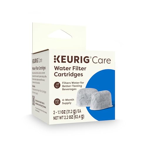 Keurig Water Filter Refill Cartridges, Replacement Water Filter Cartridges, Compatible with 2.0 K-Cup Pod Coffee Makers, 2 Count