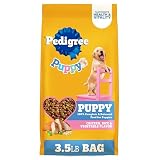 Pedigree Puppy Dry Dog Food, Chicken, Rice, and Vegetable, 3.5 lb