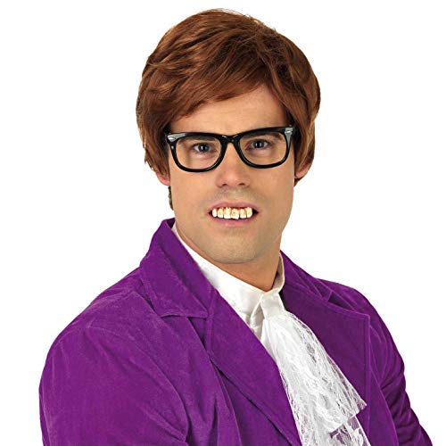 fun shack Mens 60s Wig Men, Movie Wigs Men, 70s Wigs, 70’s Disco, Ginger Short Cosplay Wig, 60s Character Mens