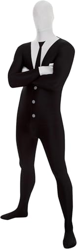 Morphsuits Slenderman Costume Adult Men, Adult Slenderman Costume, Slenderman Scary Morph Suit, Morphsuit Tuxedo, Medium