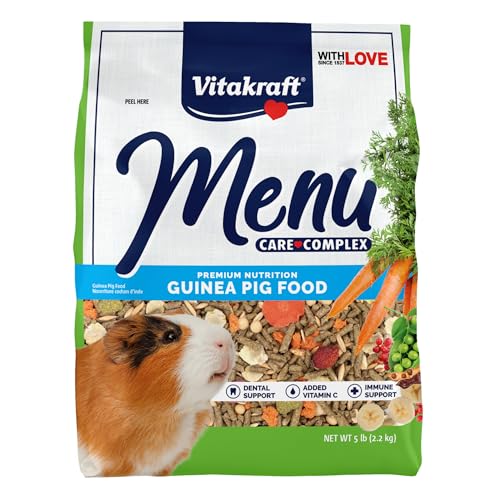 Vitakraft Menu Guinea Pig Food Promotes Immune Health Great tasting, species-specific feed that is